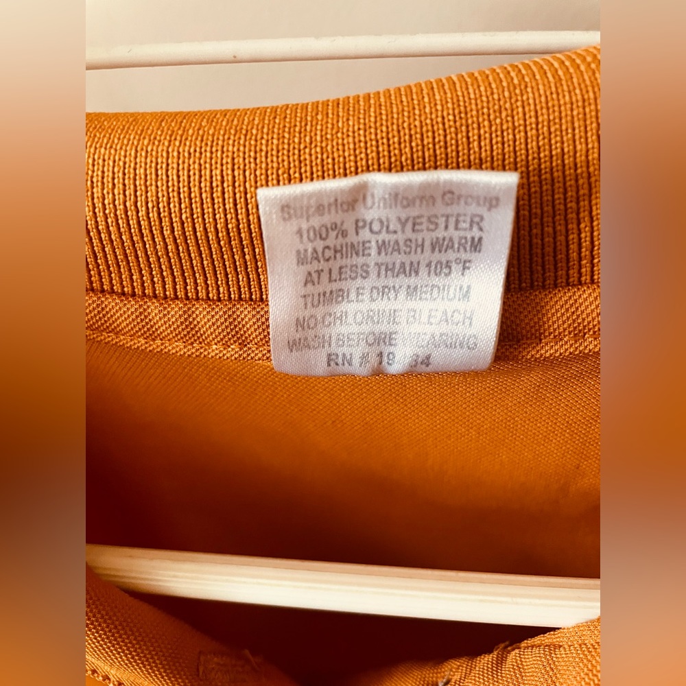 Superior Uniform Group Button Up Apricot Shirt Small - Picture 7 of 11